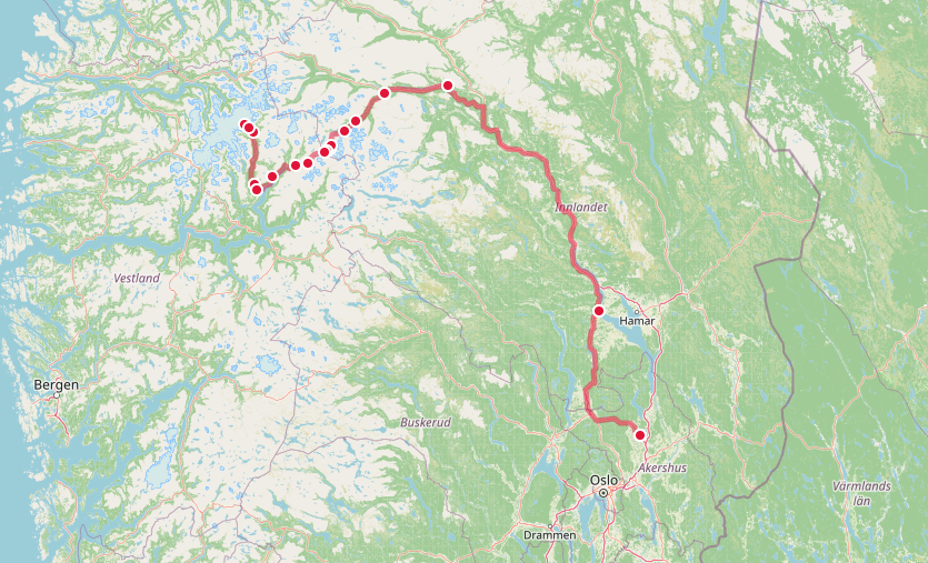 Oslo – Jotunheimen – Nigardsbreen