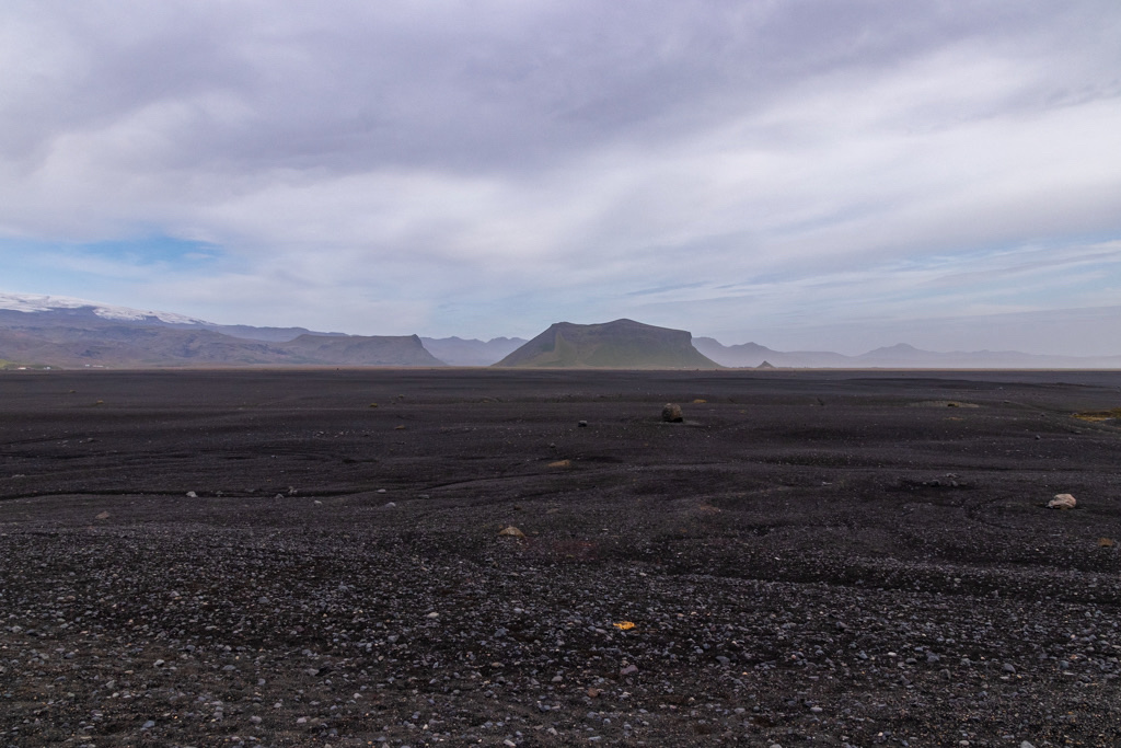 Vastedad del paisaje de Solheimafjara